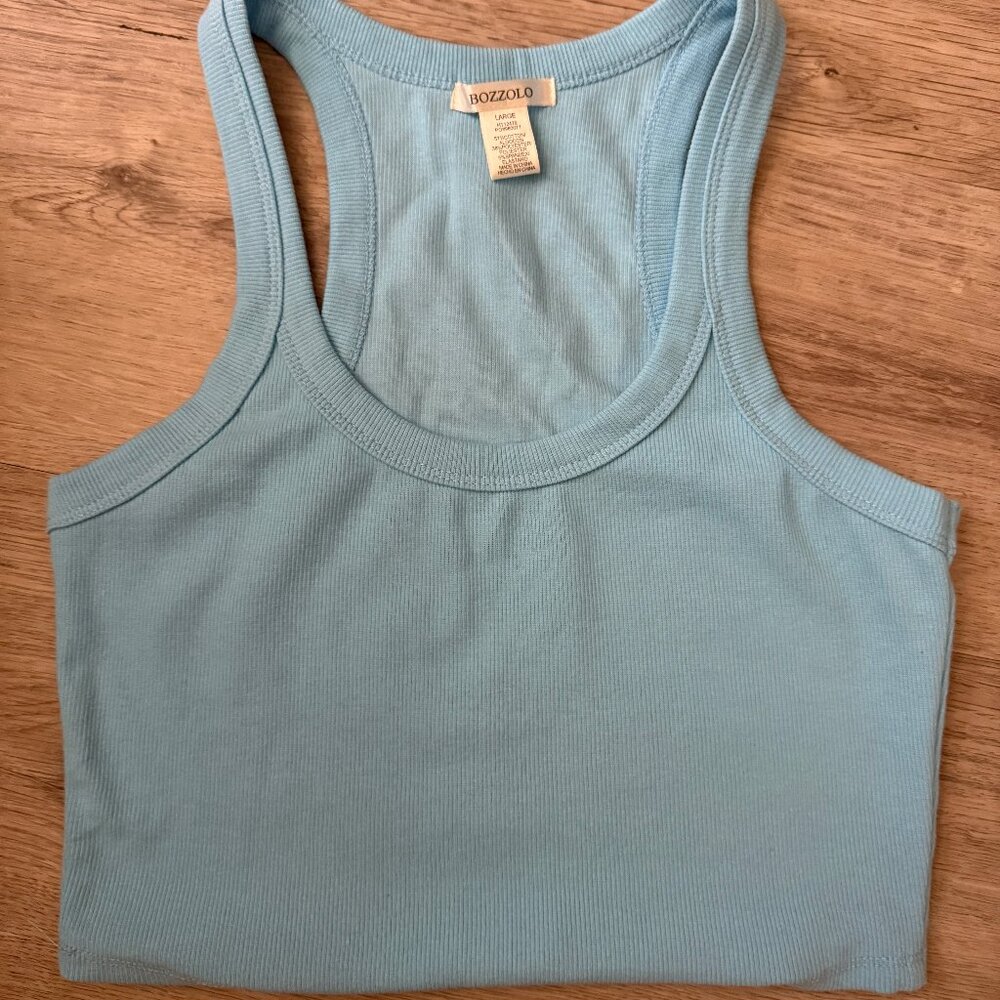 Bozzolo Ribbed Racerback Tank Top - Picture 3 of 6